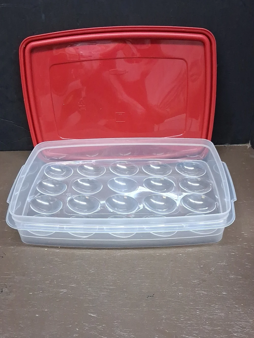 Rubbermaid 3 pc. deviled egg tray and storage‎ containers